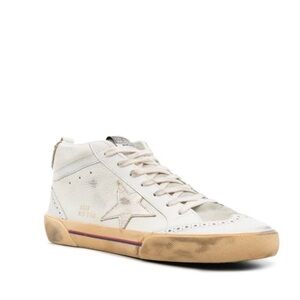 AUTH Golden Goose Midstar Superstar Contrast Heel Sneakers Brand New Size 37